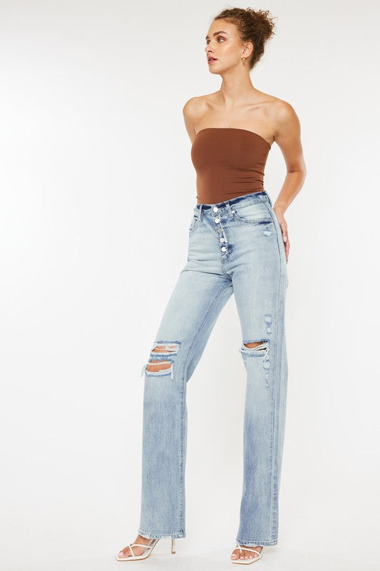 Ultra High Rise 90'S Flare Jeans - Anew Couture