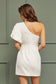 ONE SHOULDER RUFFLE DRESS - Anew Couture