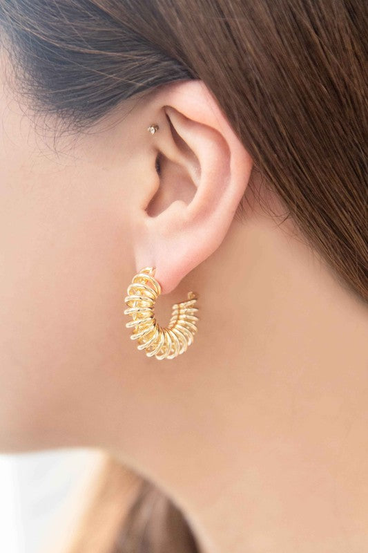 Coiled Hoop Earrings - Anew Couture