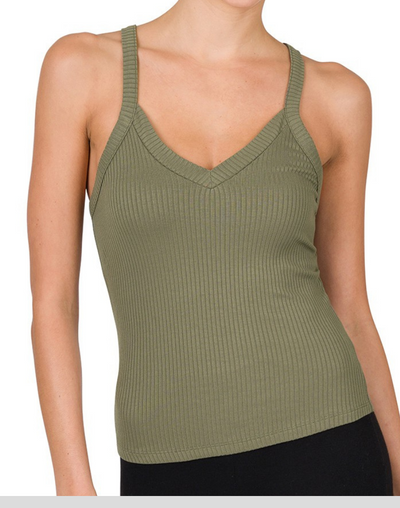 Ribbed Cami Top - Anew Couture