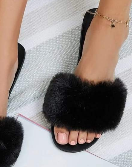 Faux Fur Slippers